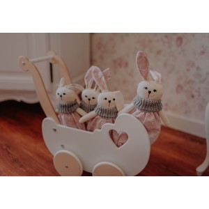 Maskotka króliczek Róża 35 cm